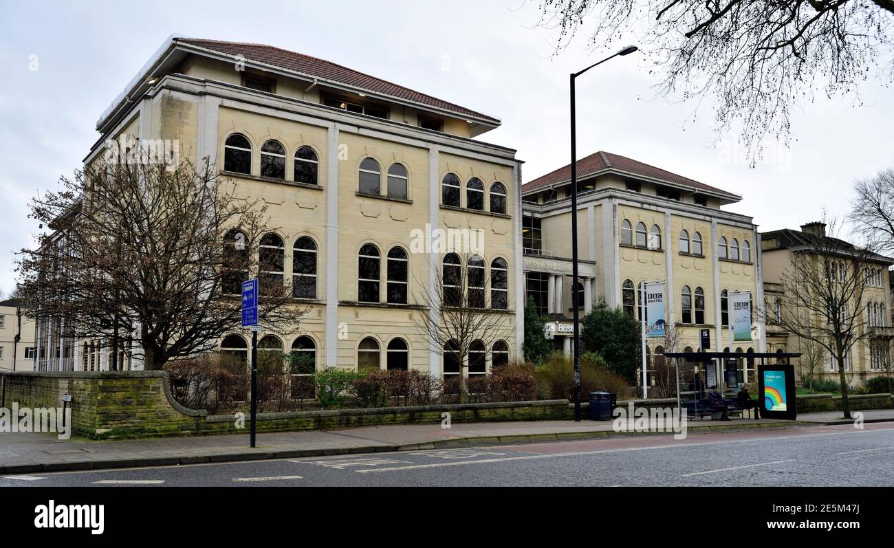 BBC Bristol Broadcasting House edificio su Whiteladies Rd, Bristol, Regno Unito Foto Stock