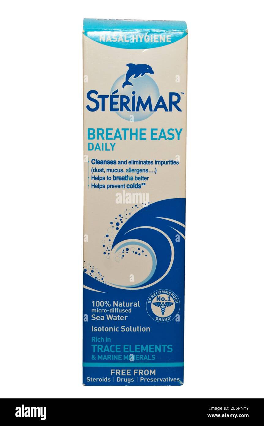 Sterimar Nasal Hygiene Breathe Easy Spray Foto Stock