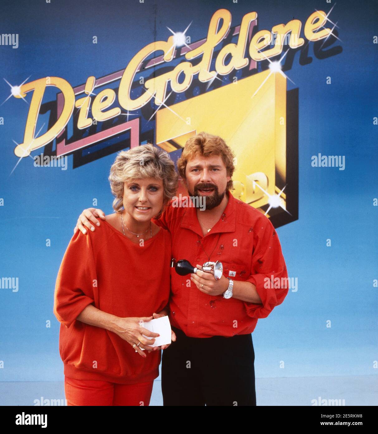 Die Goldene 1, Spielshow, Deutschland 1987, live von der IFA in Berlin, Moderatoren: Sigi Harreis, Jürgen von der Lippe Foto Stock