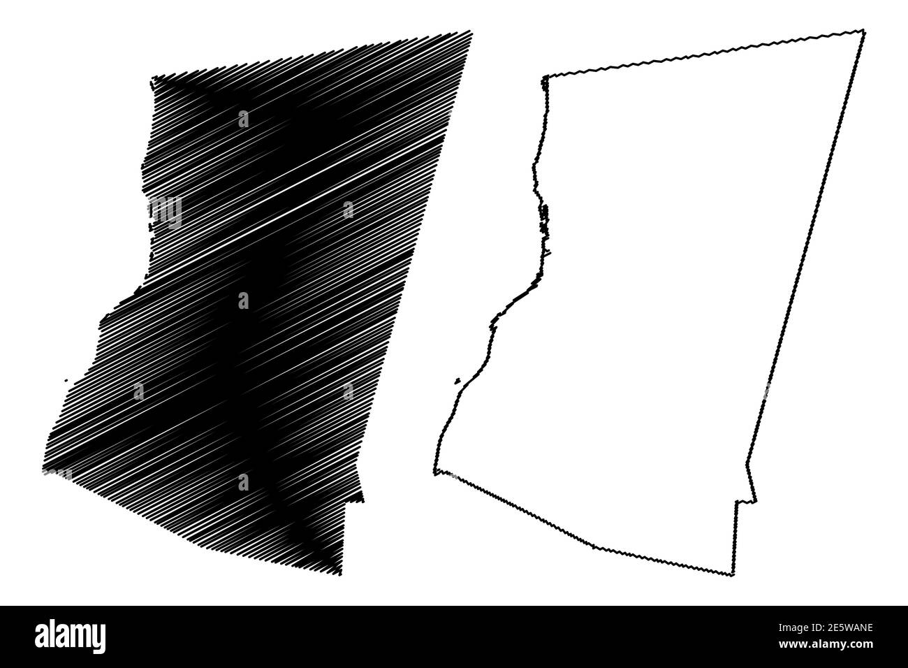 Columbia County, New York state (Stati Uniti, Stati Uniti d'America, Stati Uniti, Stati Uniti, Stati Uniti), illustrazione vettoriale mappa, schizzo mappa Columbia Illustrazione Vettoriale