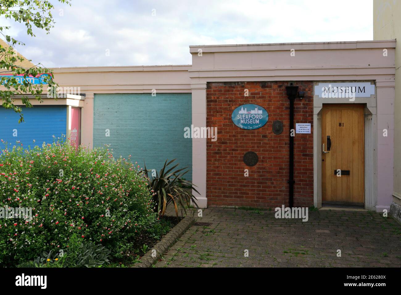 Sleaford Museum, città mercato di Sleaford, Lincolnshire, Inghilterra, Regno Unito Foto Stock
