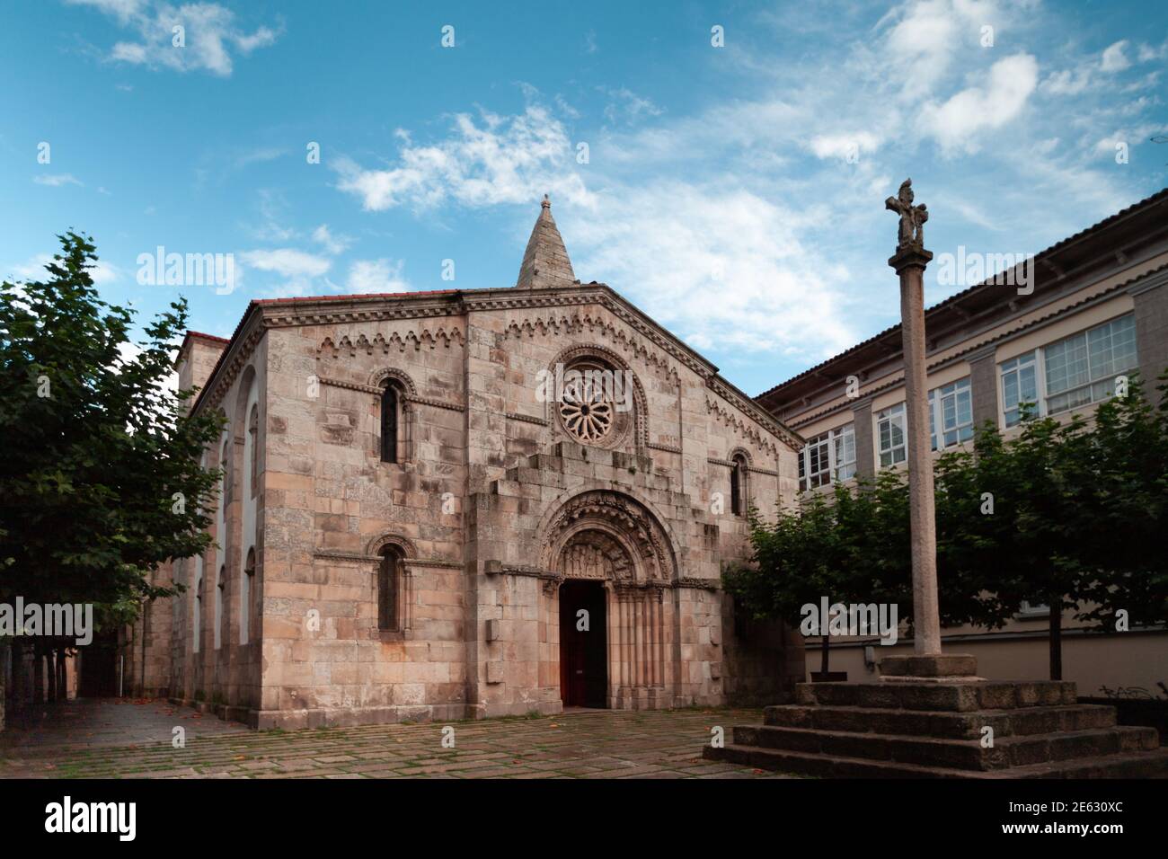 La Coruna, Spagna - 17 settembre 2014: Collegiata di Santa María del campo Foto Stock