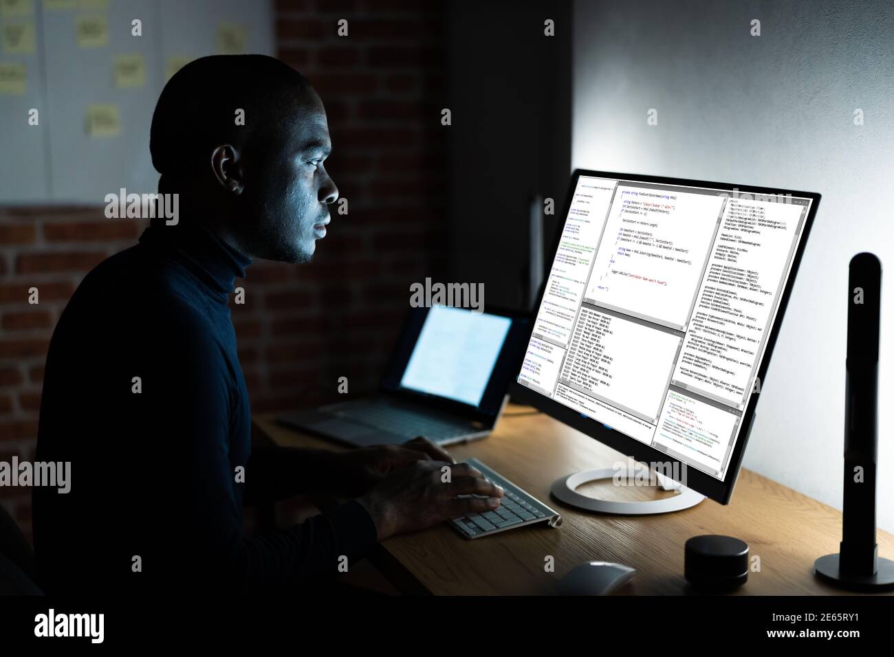Computer Data Hack e Cyber Crime. Accesso all'account Foto Stock
