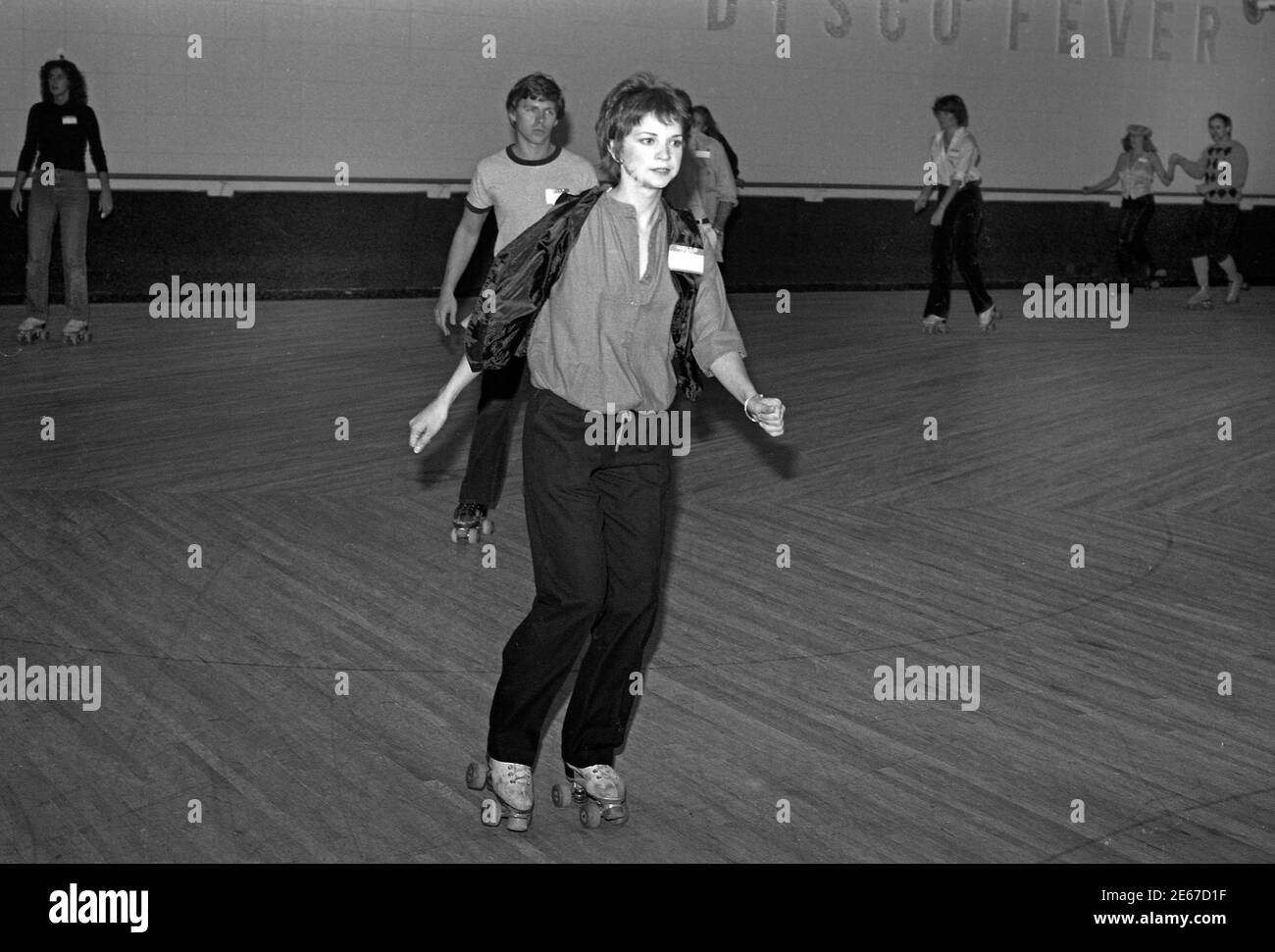 Cindy Williams al flippers, 1978 Foto Stock