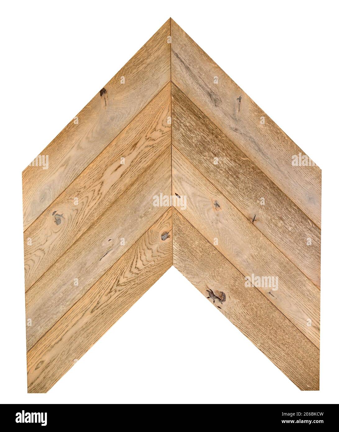 Pannelli in parquet di legno chiaro per motivi a spina di pesce Foto Stock