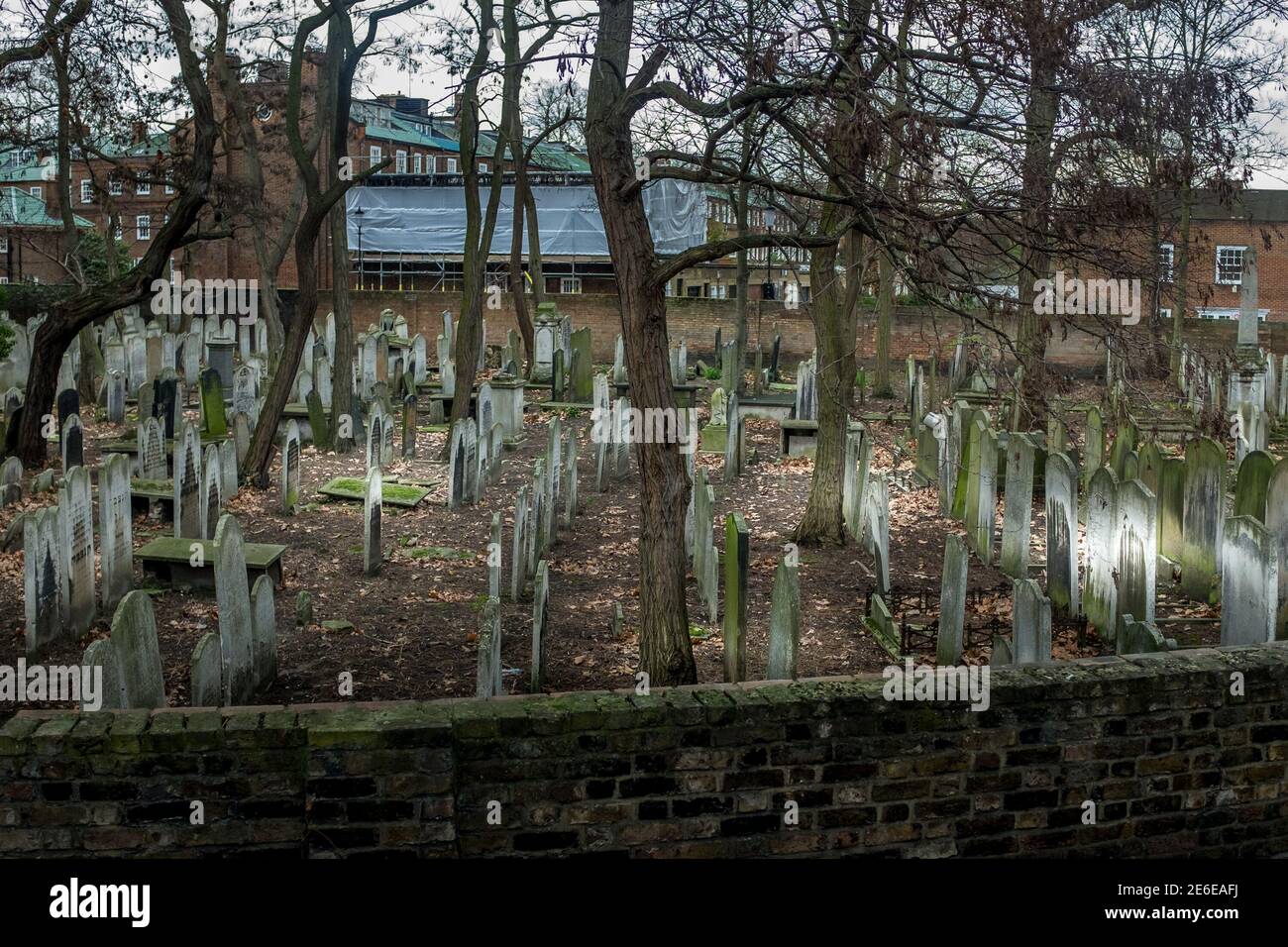 Cimitero di Fulham Road Foto Stock