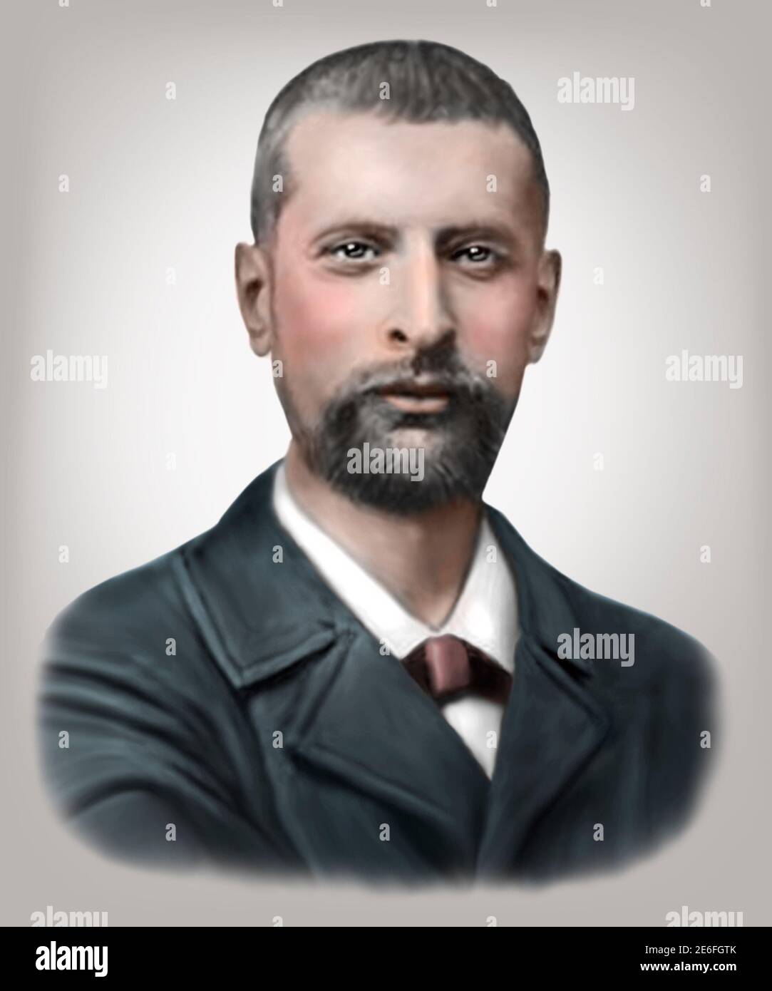 Alexandre Yersin 1863-1943 batteriologo medico francese svizzero Foto Stock