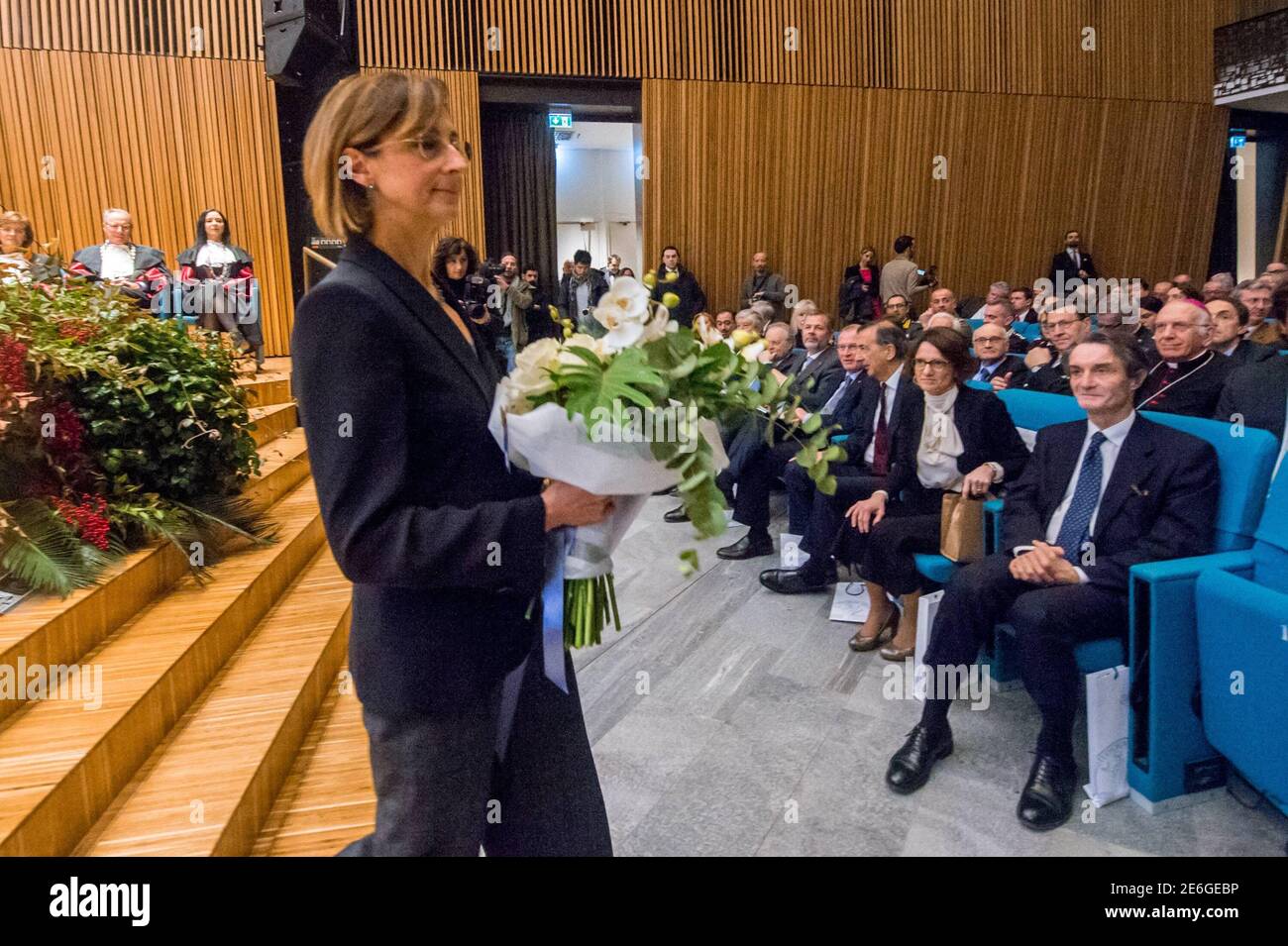 Archivio fotografico, Italia. 29 gennaio 2021. Inaugurazione del nuovo anno Accademico dell'Università di Stato nella foto Marta Cartabia (Milano - 2020-02-04, Carlo Cozzoli) ps la foto può essere utilizzata nel rispetto del contesto in cui è stata scattata, E senza l'intento diffamatorio del decoro del popolo rappresentato uso Editoriale solo credito: Agenzia indipendente Foto / Alamy Live News Foto Stock