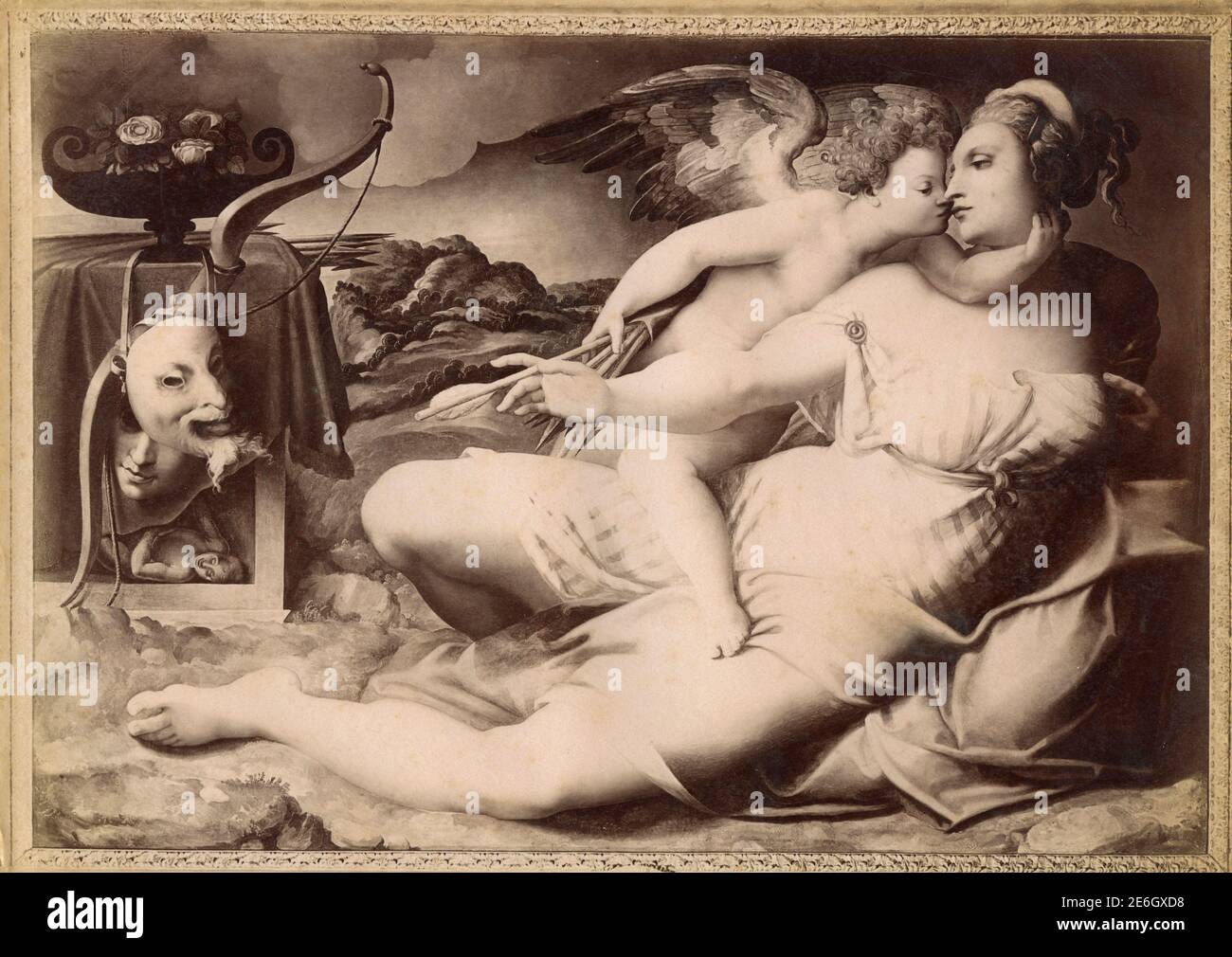 Il giorno, dipinto dell'artista italiano Giorgio Vasari, Palazzo colonna, Roma, Italia anni Venti Foto Stock
