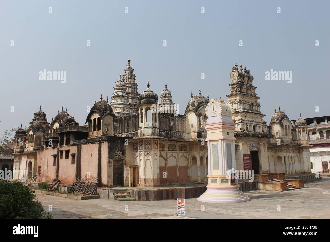 Tempio Rangji, un tempio in stile indiano del sud, dedicato al Dio indù Vishnu e uno dei famosi templi di Pushkar, Rajasthan, India. Foto Stock