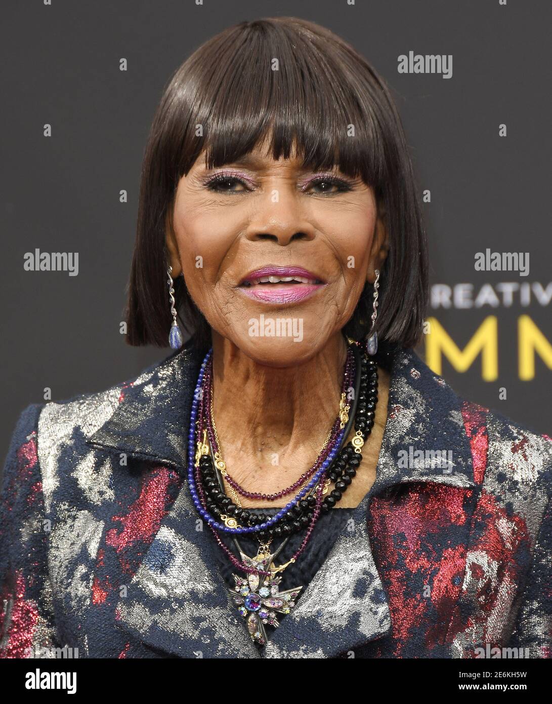 Los Angeles, Stati Uniti. 15 settembre 2019. Cicely Tyson arriva al 2019 Creative Arts Emmy Awards - Day 2 tenutosi al Microsoft Theatre di Los Angeles, California, domenica 15 settembre 2019. (Foto di Sthanlee B. Mirador/Sipa USA) Credit: Sipa USA/Alamy Live News Foto Stock