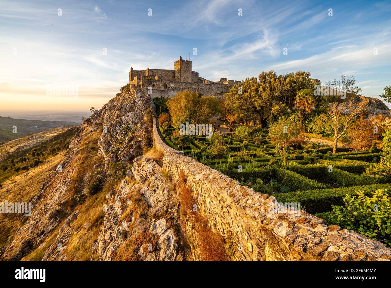 Castello medievale di Marvao, Alentejo, Portogallo Foto Stock