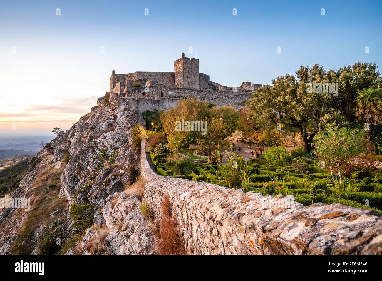 Castello medievale di Marvao, Alentejo, Portogallo Foto Stock