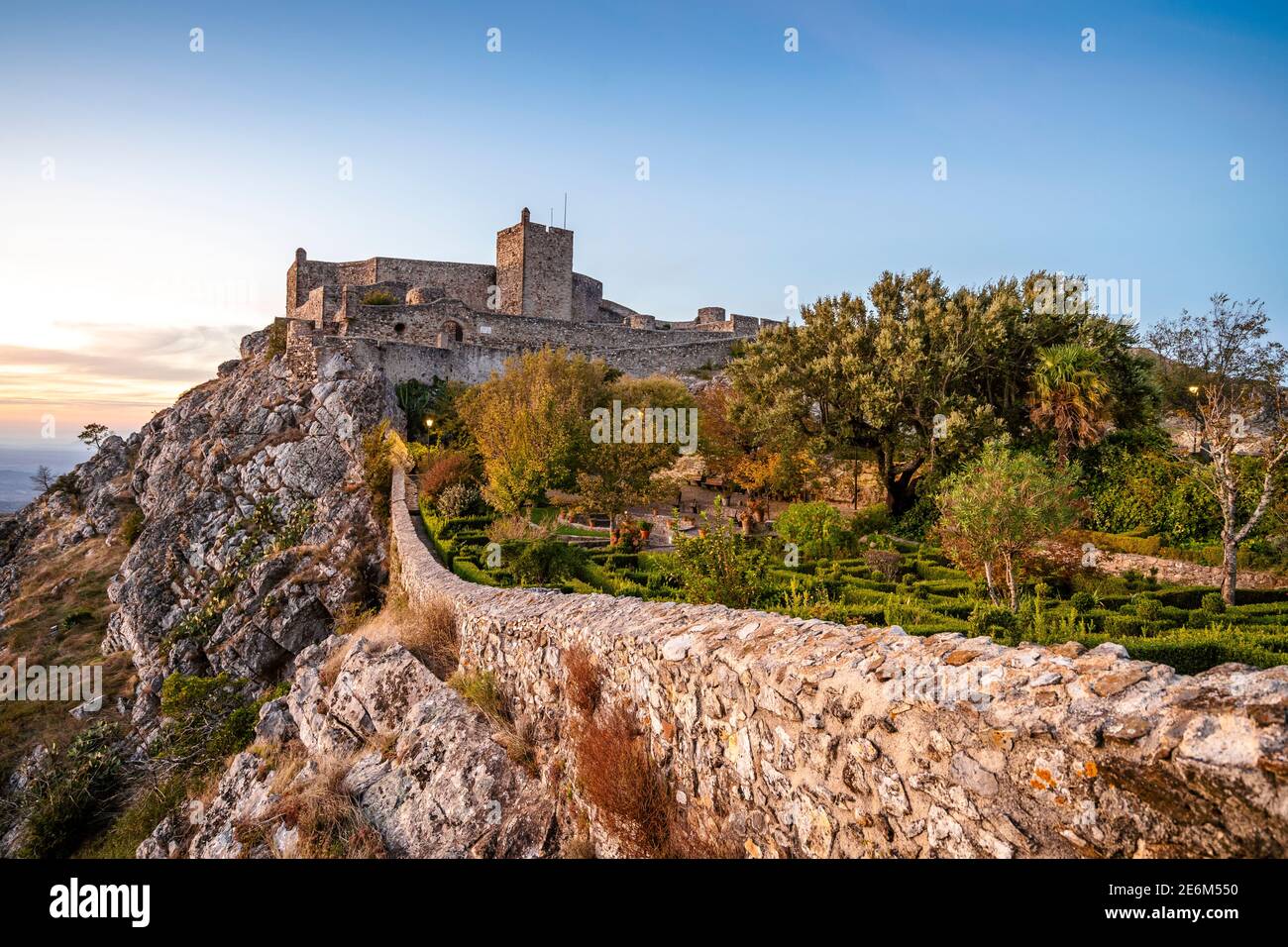 Castello medievale di Marvao, Alentejo, Portogallo Foto Stock