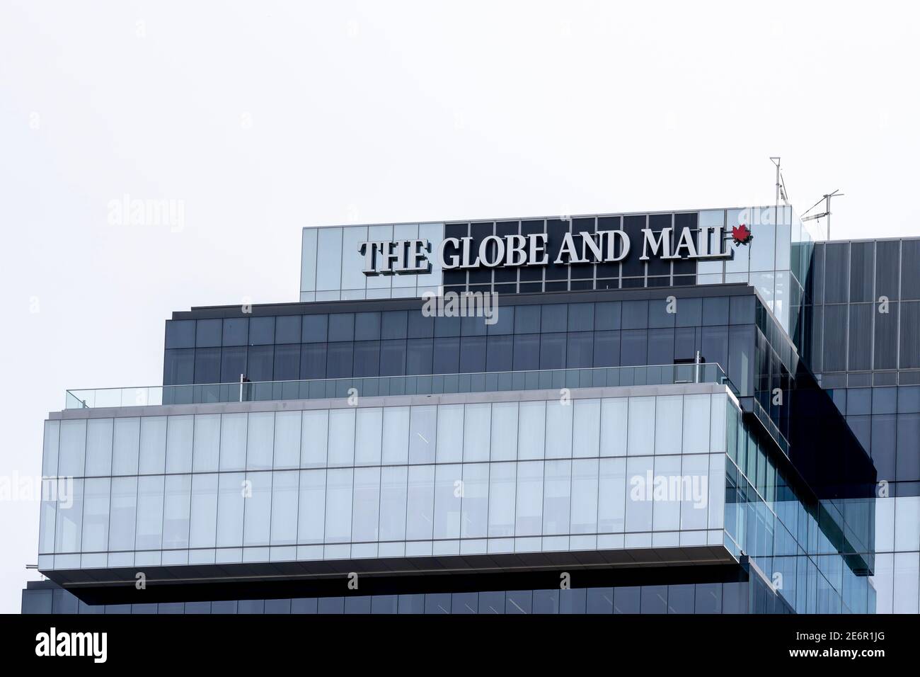 Oronto, Canada - 12 settembre 2020: Globe and Mail Headquarters building a Toronto. Foto Stock