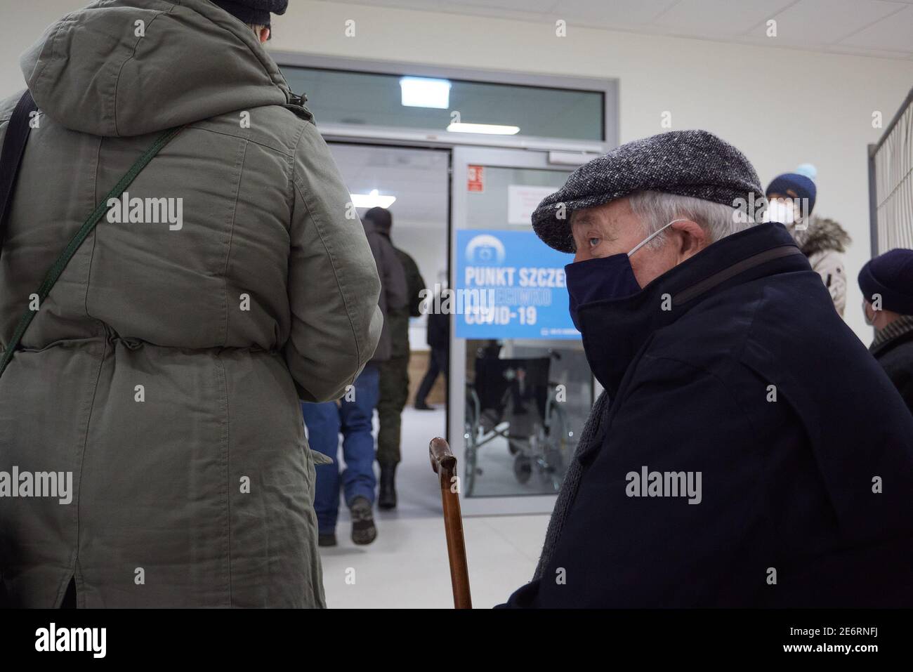 Varsavia, Mazoviano, Polonia. 29 gennaio 2021. COVID-19 Immunization Center .nella foto: Credit: Hubert Mathis/ZUMA Wire/Alamy Live News Foto Stock