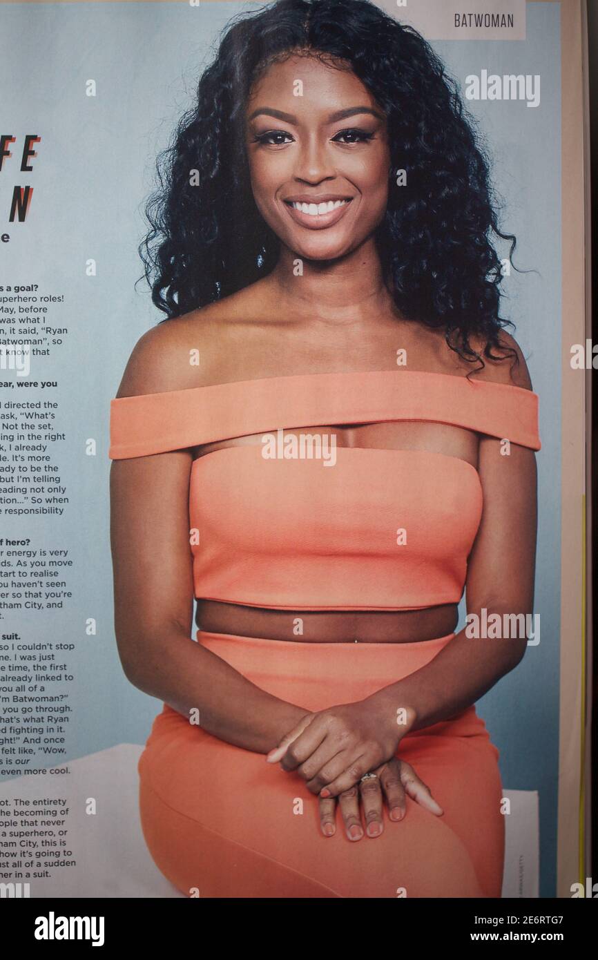 Attrice di Batwoman Javicia Leslie in rivista Foto Stock