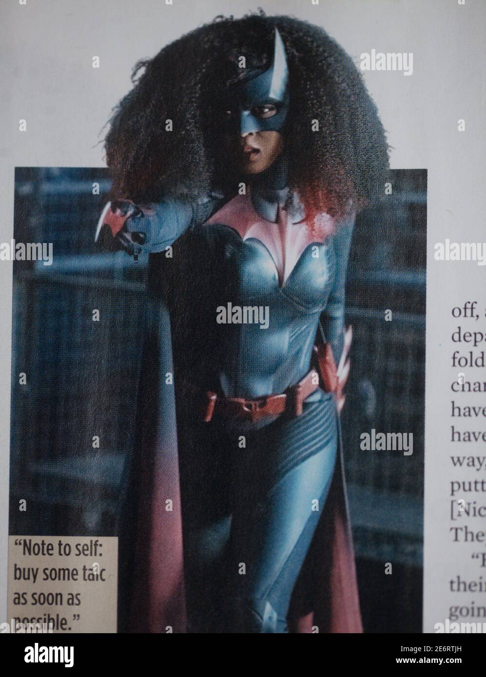 Attrice di Batwoman Javicia Leslie in rivista Foto Stock
