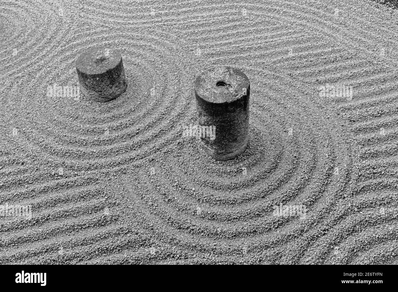 Giardino giapponese di roccia Zen al tempio Tofuku-ji Foto Stock