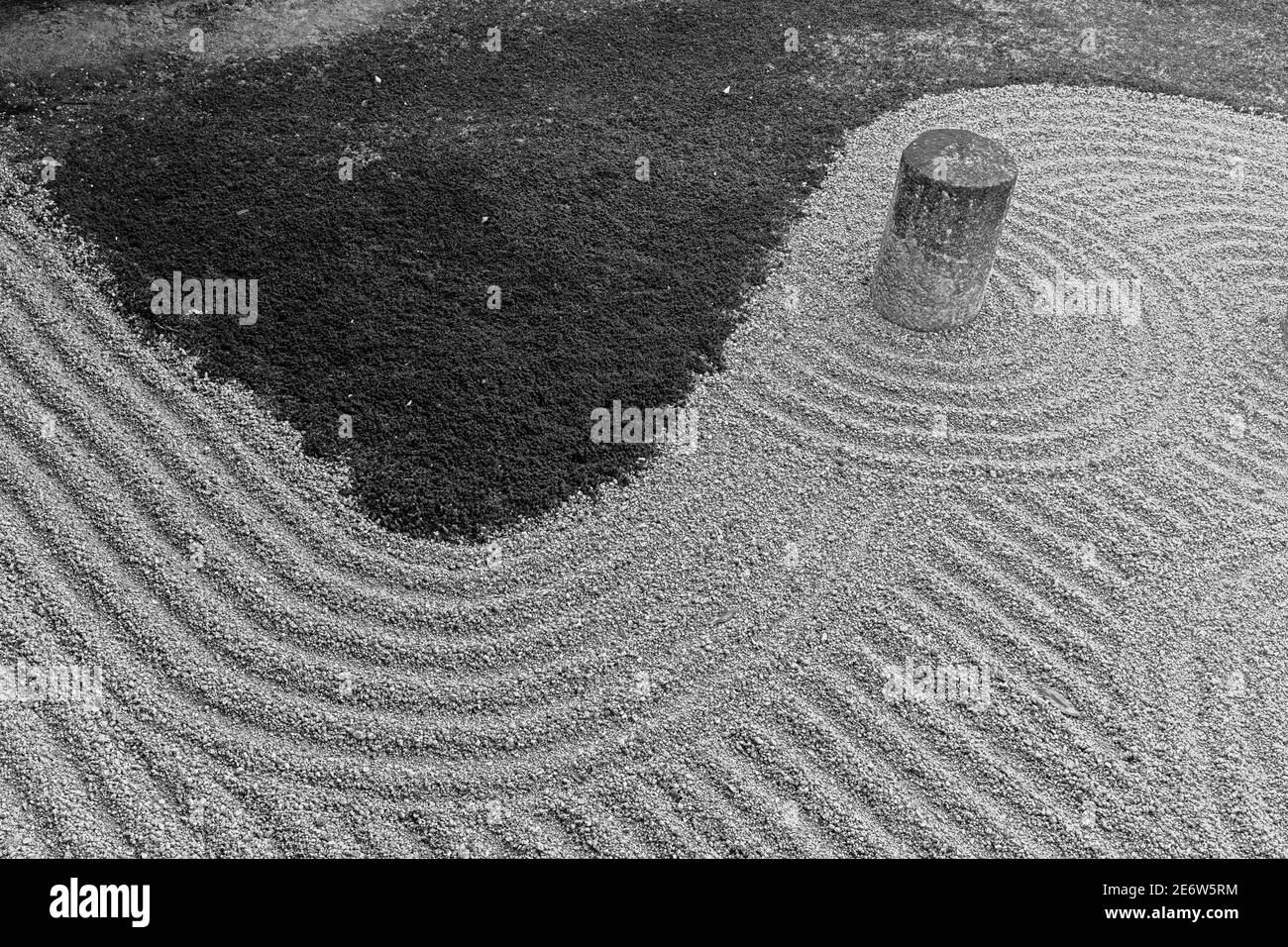 Giardino giapponese di roccia Zen al tempio Tofuku-ji Foto Stock