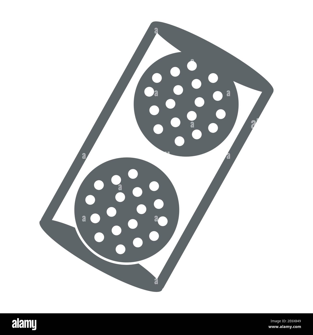 Palline da golf in scatola icona piena, attrezzatura e concetto di sport, segno di pallina da golf su sfondo bianco, icona palline da golf in stile glifo per il concetto mobile e. Illustrazione Vettoriale