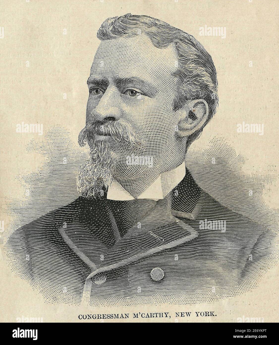 Il congressista John H. McCarthy di New York, circa 1890 Foto Stock
