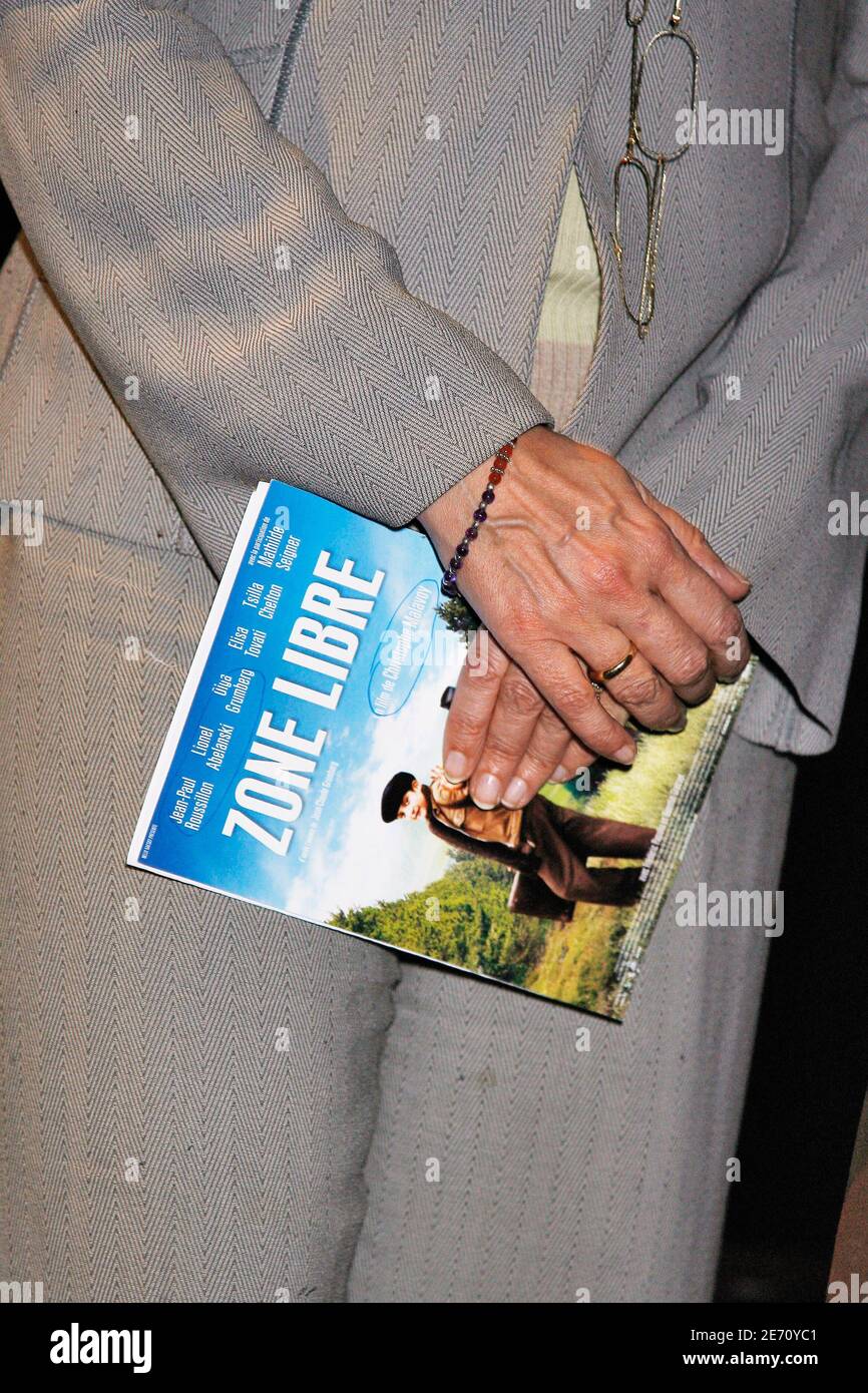 Candidato socialista alle elezioni presidenziali del 2007, Segolene Royal partecipa alla prima del film di Christophe Malavoy "zone Libre" tenuto presso l'UGC Cinecite Les Halles Theatre di Parigi, Francia, il 16 gennaio 2007. Foto di Thierry Orban/ABACAPRESS.COM Foto Stock