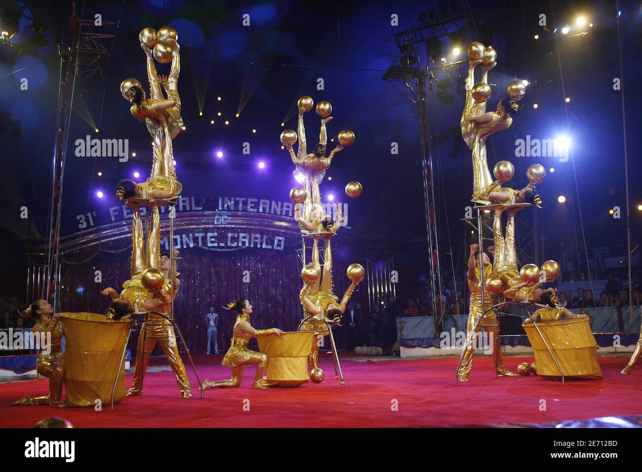 Il Principe Alberto II di Monaco e la Principessa Stephanie di Monaco partecipano alla 31° edizione del Festival Internazionale del Circo di Monte Carlo, che si terrà a Monaco il 18 gennaio 2007. Foto di Nebinger-Orban/ABACAPRESS.COM Foto Stock