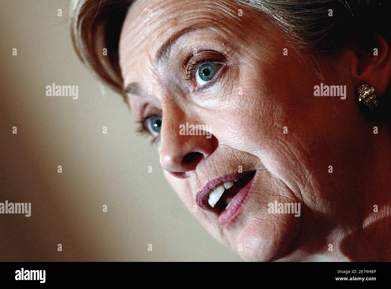 Il senatore e candidato presidenziale Hillary Clinton parla al Summit sull'uguaglianza delle donne e alla Giornata d'azione del Congresso del 27 2007 marzo presso il Campidoglio di Washington DC, USA. Foto di Olivier Douliery/ABACAPRESS.COM Foto Stock