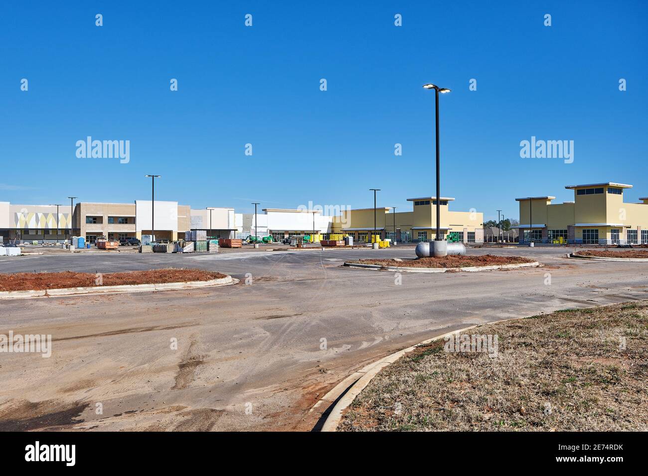 Nuovo centro commerciale al dettaglio in costruzione in Pike Road, Alabama USA. Foto Stock