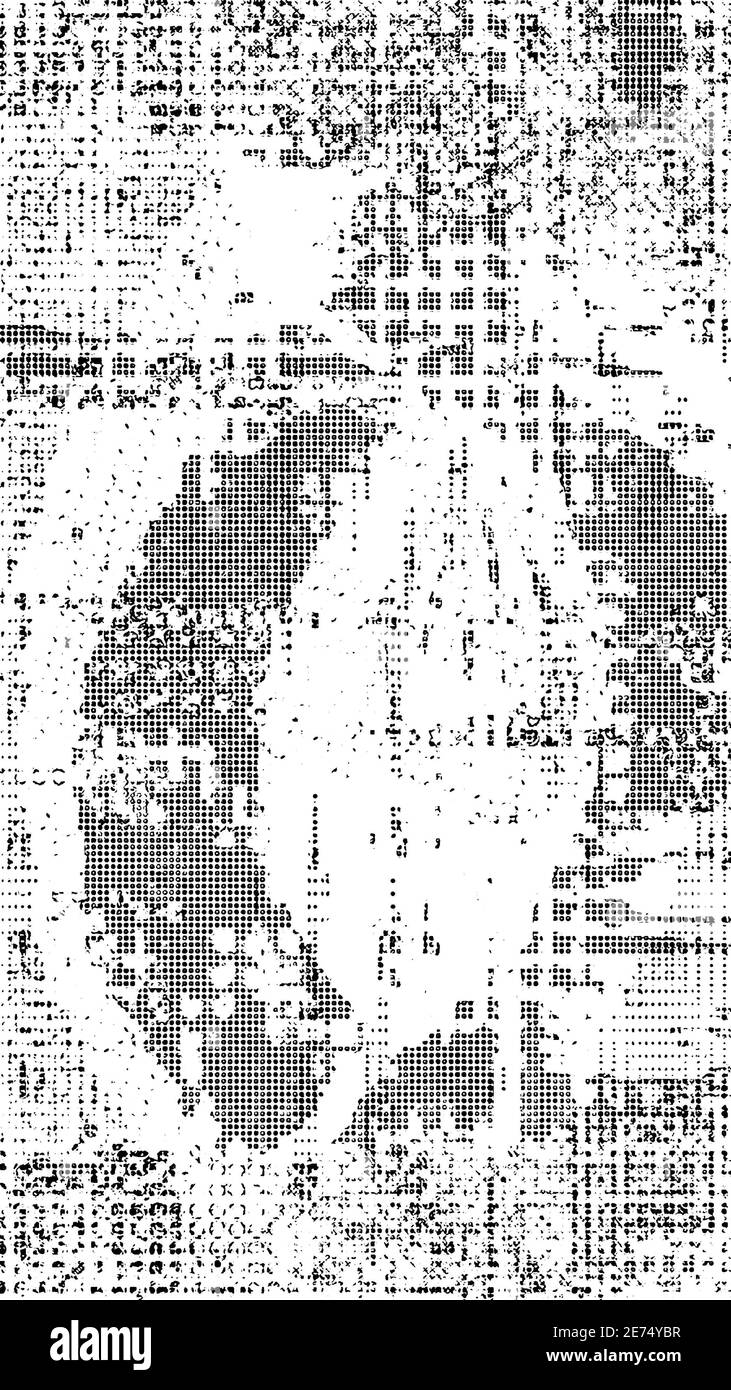 Modello di punti mezzitoni . Texture grunge a punti mezzitoni . Texture overlay puntini astratti . Sfondo chiaro disturbato con effetti mezzitoni. Foto Stock