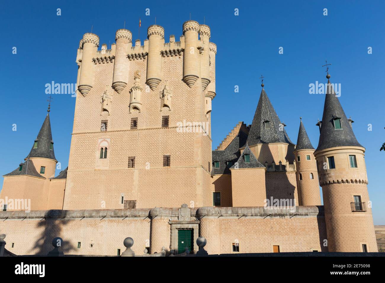 Segovia Spagna: Torre di Giovanni II sull'Alcazar di Segovia Foto Stock