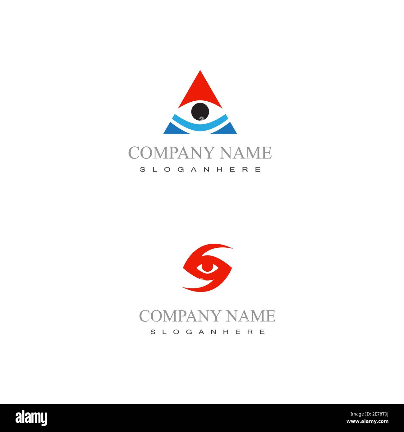 Branding Corporate Identity Oculista vector logo design Illustrazione Vettoriale