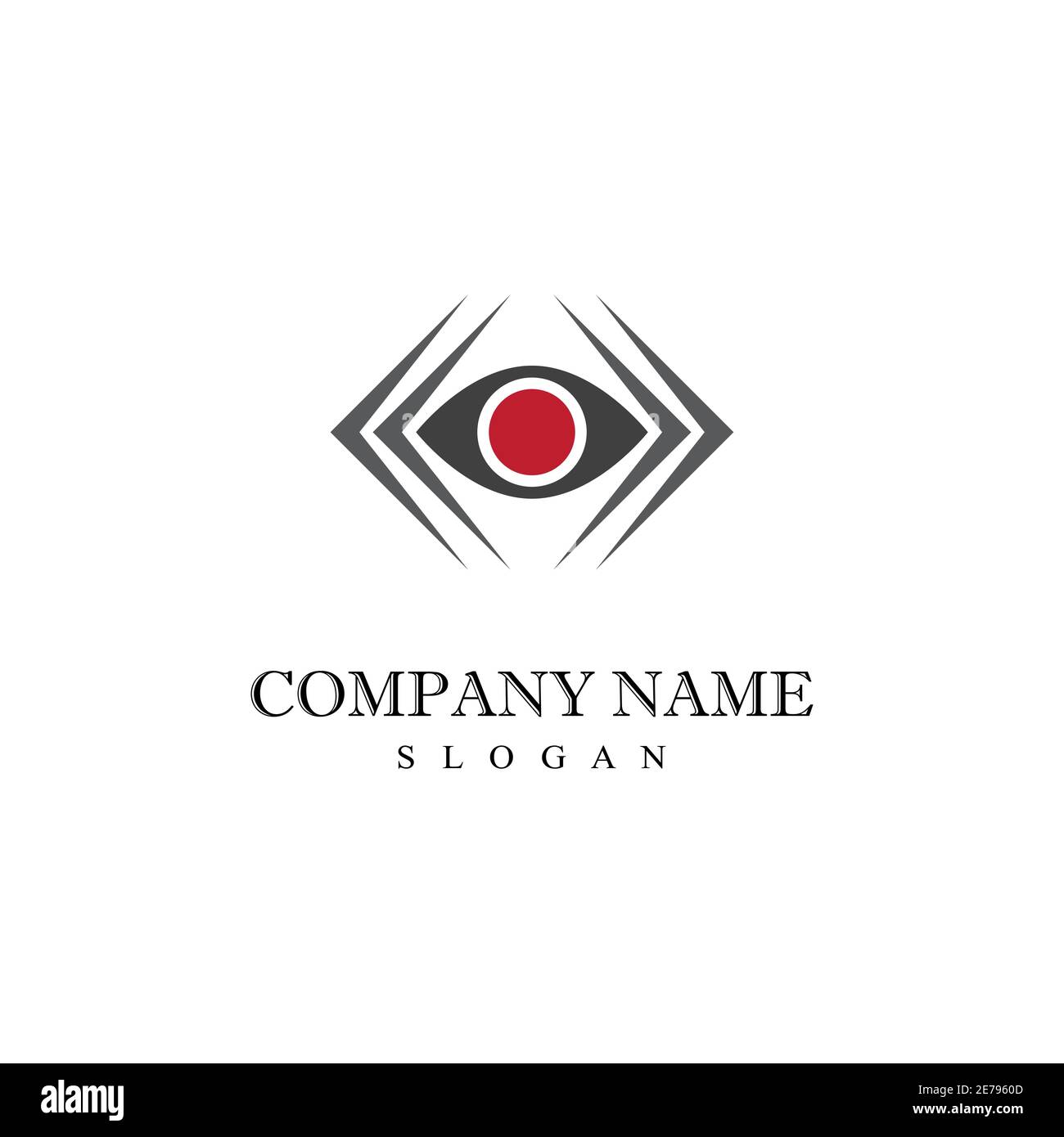 Branding Corporate Identity Oculista vector logo design Illustrazione Vettoriale