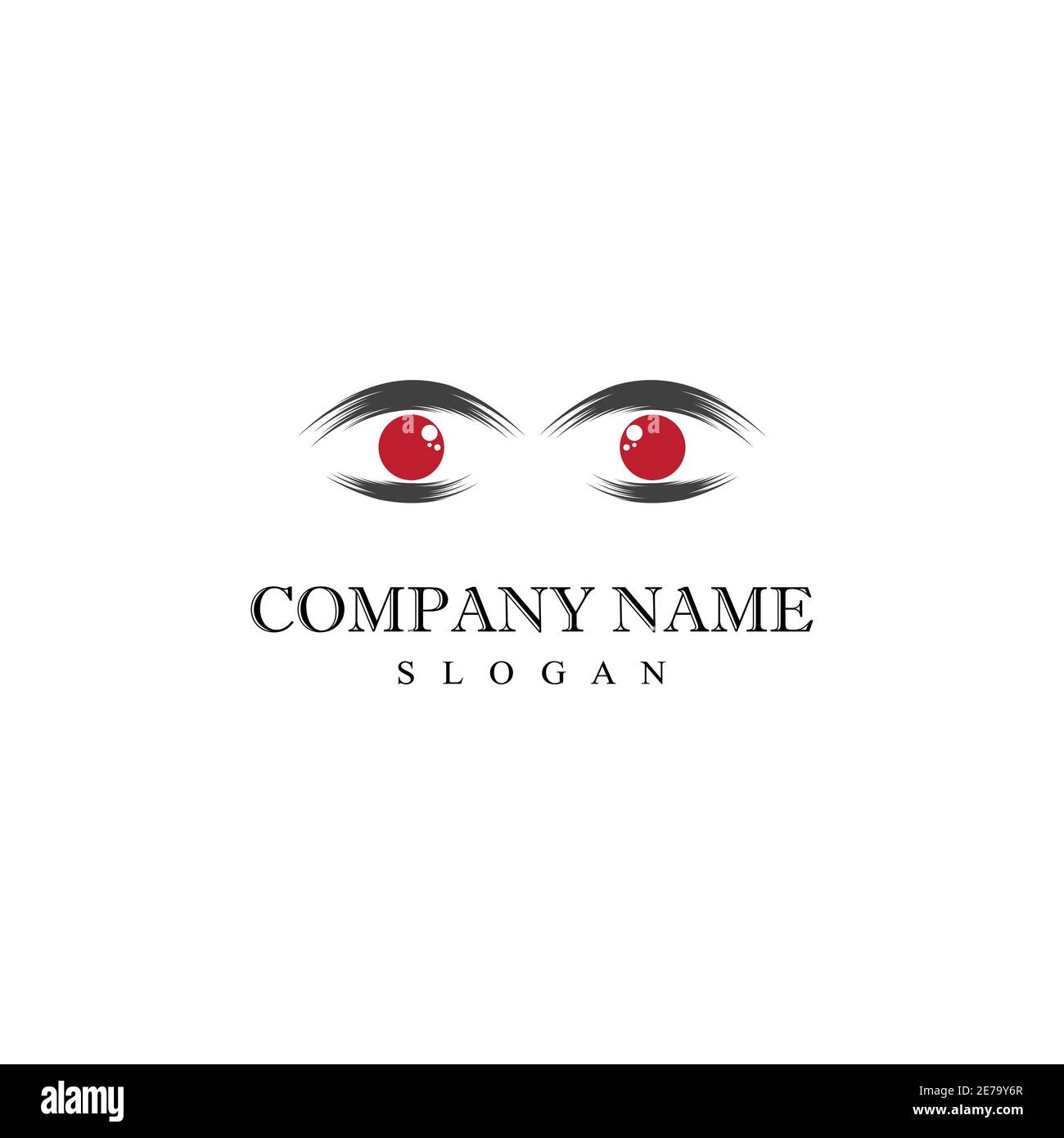 Branding Corporate Identity Oculista vector logo design Illustrazione Vettoriale