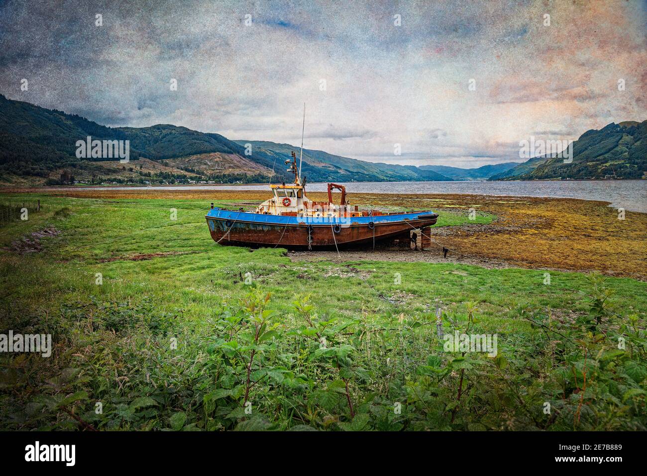 Vecchia barca da pesca-Isola di Skye Foto Stock
