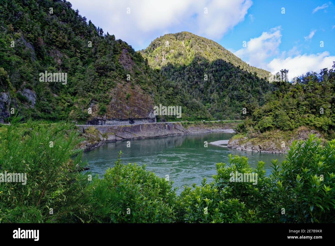 La Gola di Buller, una valle panoramica del fiume che segue il fiume Buller Foto Stock