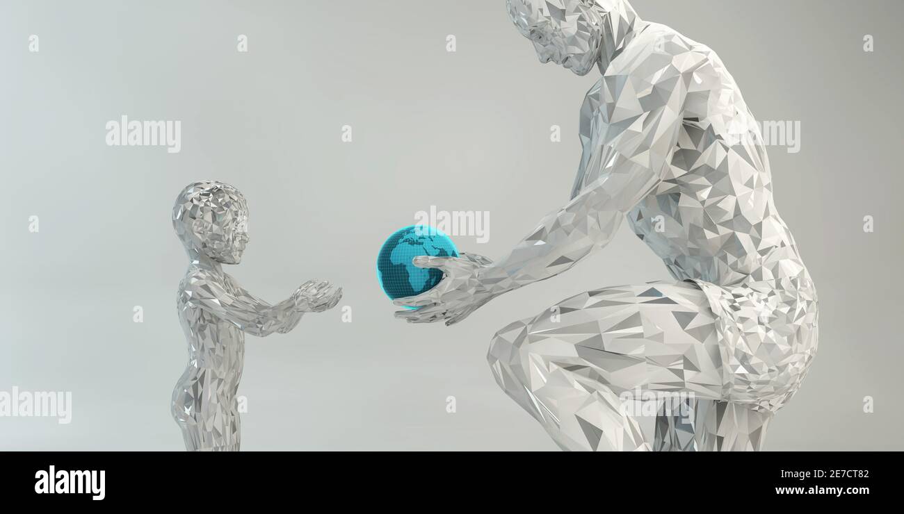 Trasferimento della conoscenza come concetto di istruzione Foto Stock