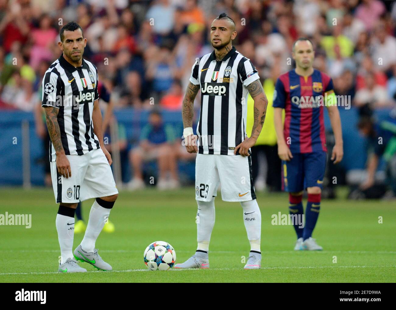 BERLINO, GERMANIA - 6 GIUGNO 2015: Carlos Tevez ha ritratto 