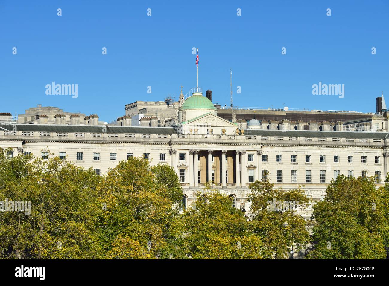 Somerset House, Victoria Embankment, Strand, Londra, Regno Unito Foto Stock