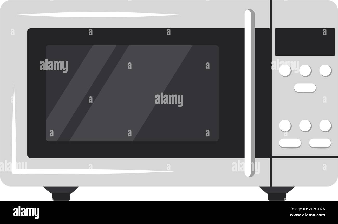 Microonde forno elettrodomestici da cucina icona Illustrazione Vettoriale