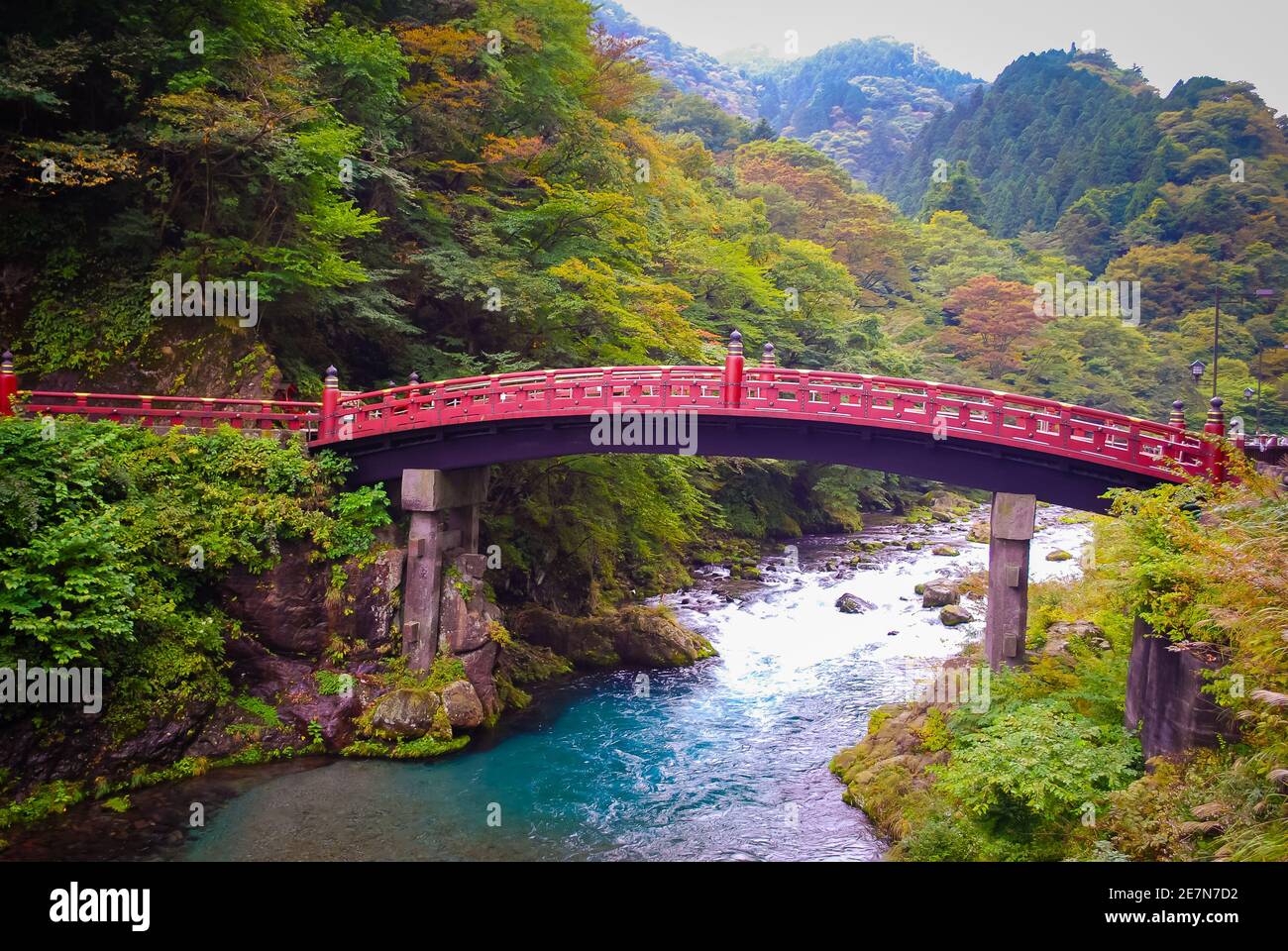 Shinkyo Bridge Nikko, Giappone Foto Stock