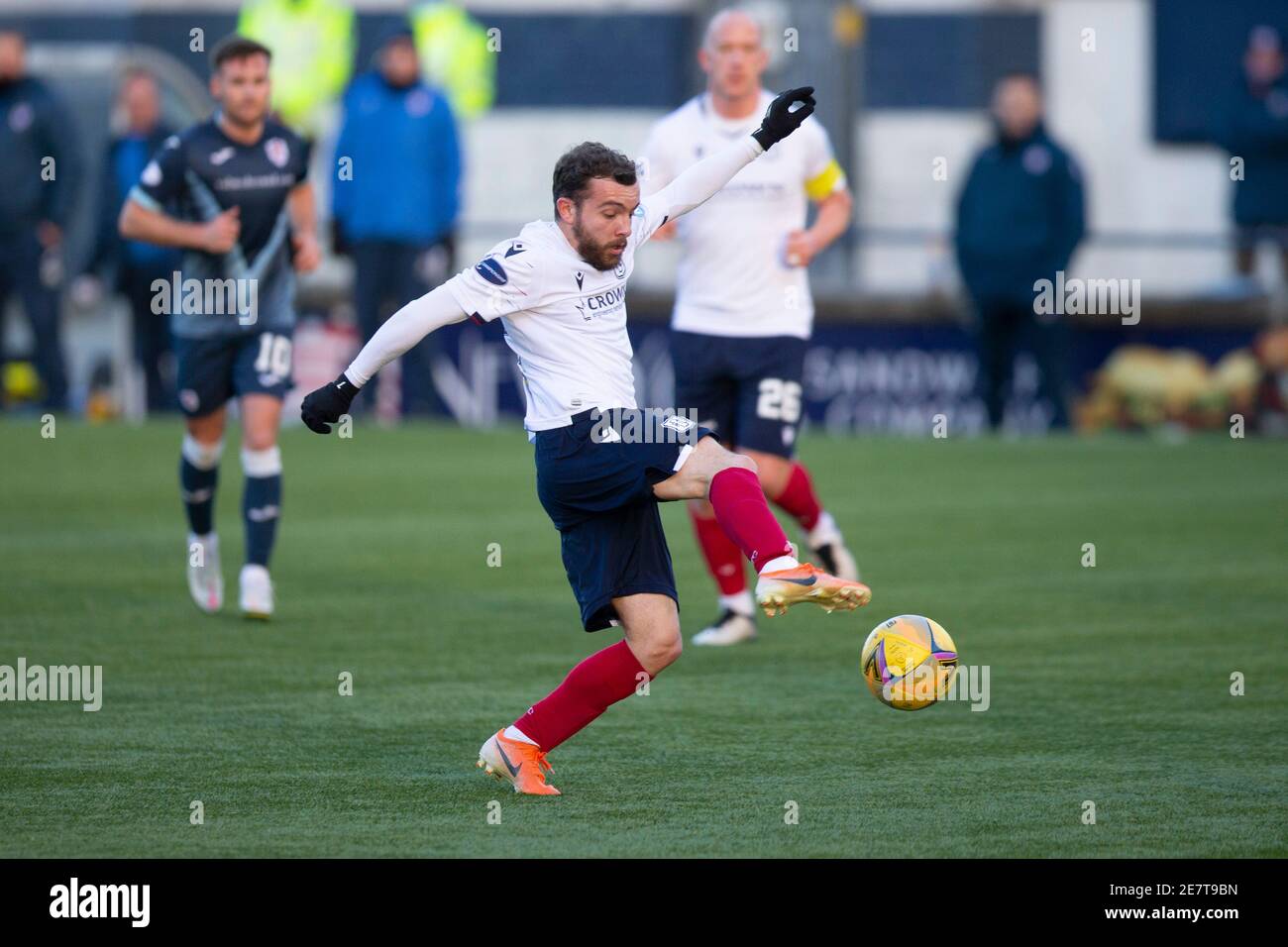 Starks Park, Kirkcaldy, Fife, Regno Unito. 30 gennaio 2021. Scottish Championship Football, Raith Rovers contro Dundee FC; Paul McMullan ha fatto il suo debutto per Dundee Credit: Action Plus Sports/Alamy Live News Foto Stock