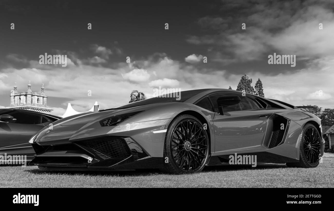 Lamborghini Aventado LP 750-4 Superveloce in mostra al Concours D’Elegance si è tenuto a Blenheim Palace il 26 settembre 2020 Foto Stock