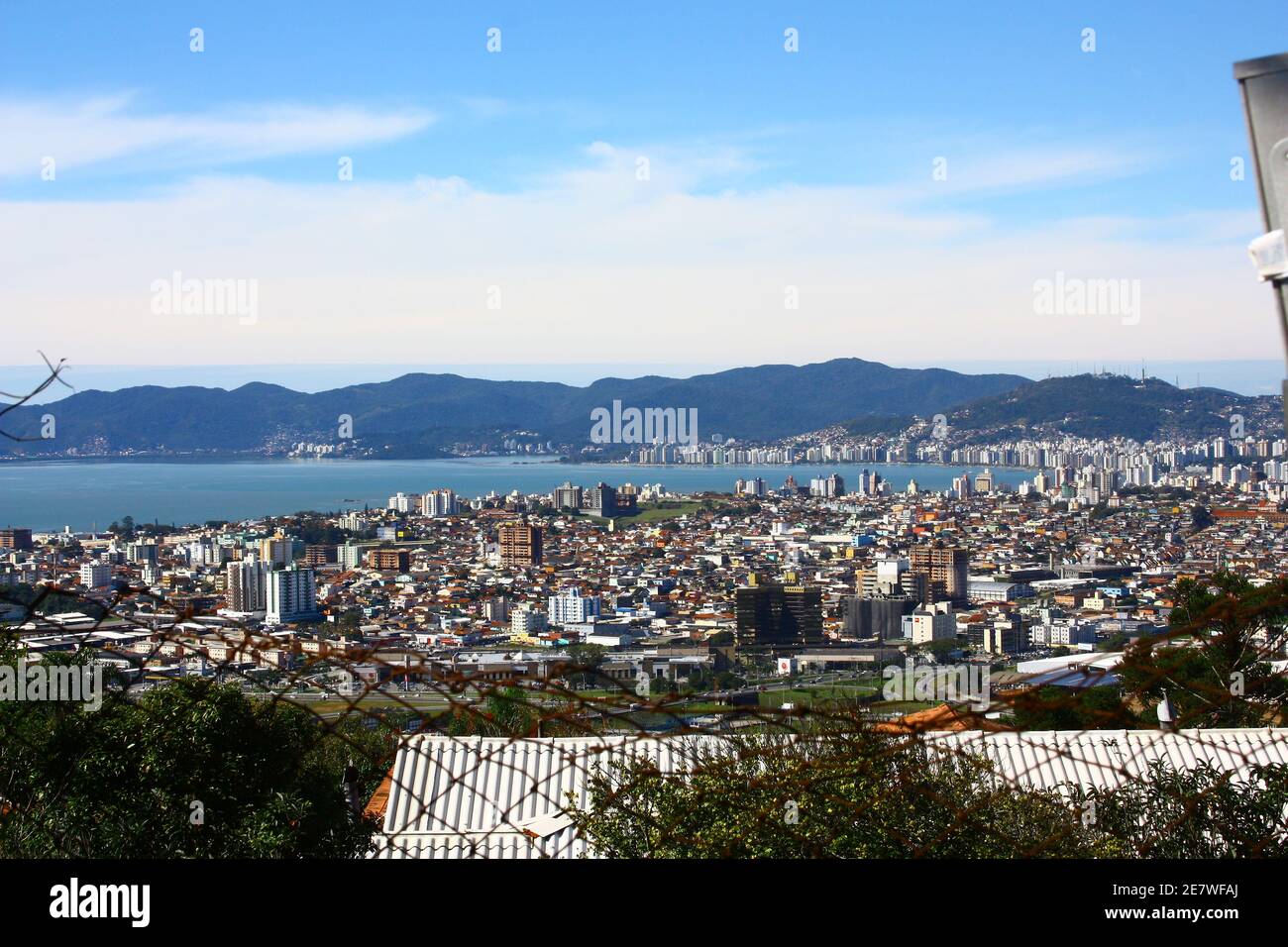 Vista da cidade de São José SC Foto Stock