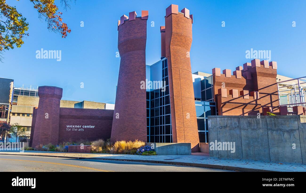 COLUMBUS, OH, USA - 7 NOVEMBRE: Wexner Center for the Arts il 7 novembre 2020 presso l'Ohio state University di Columbus, Ohio. Foto Stock