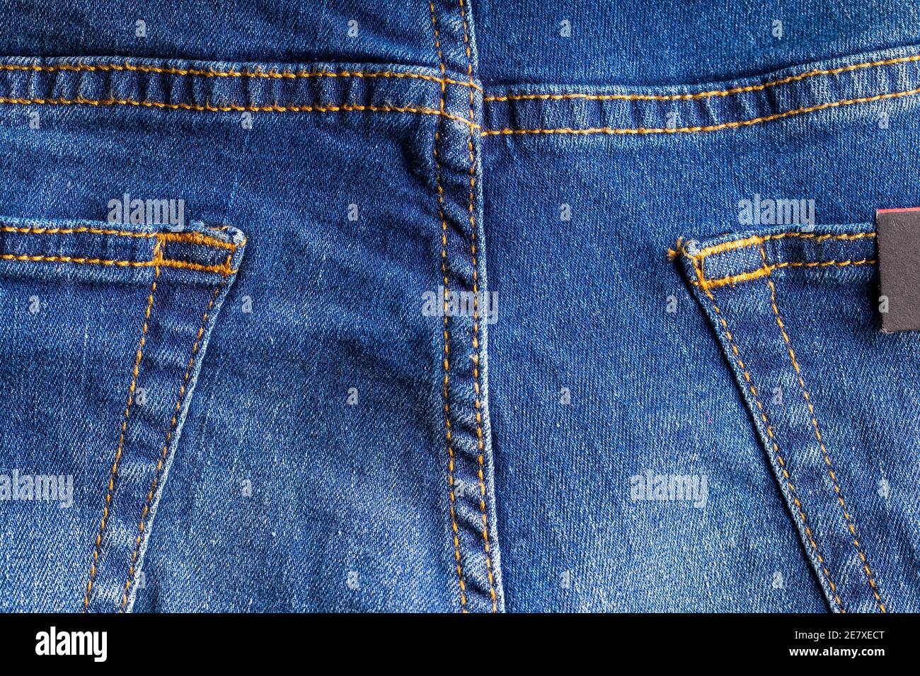 jeans blu jeans jeans sfondo tessuto Foto Stock