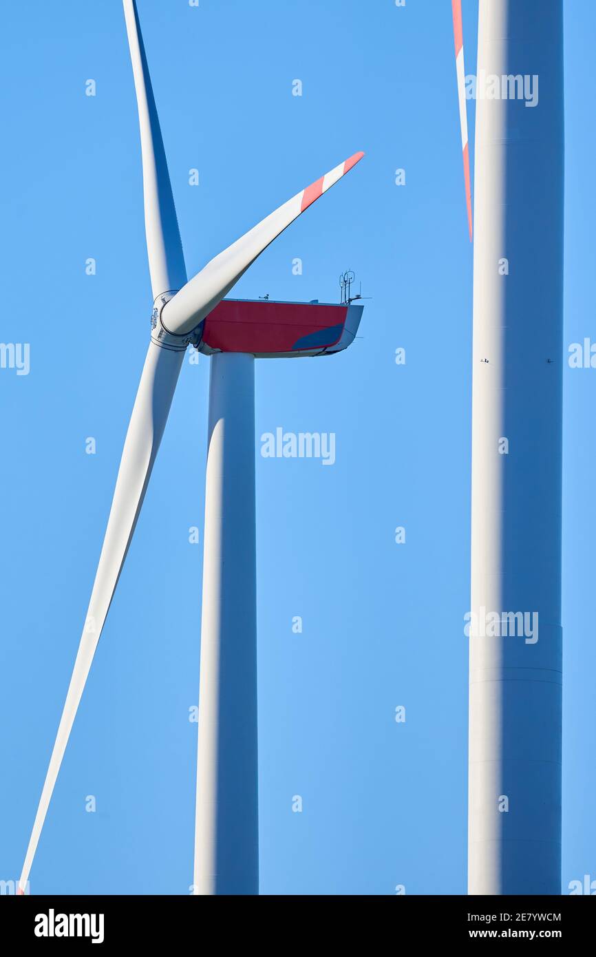 Turbina eolica close-up Foto Stock