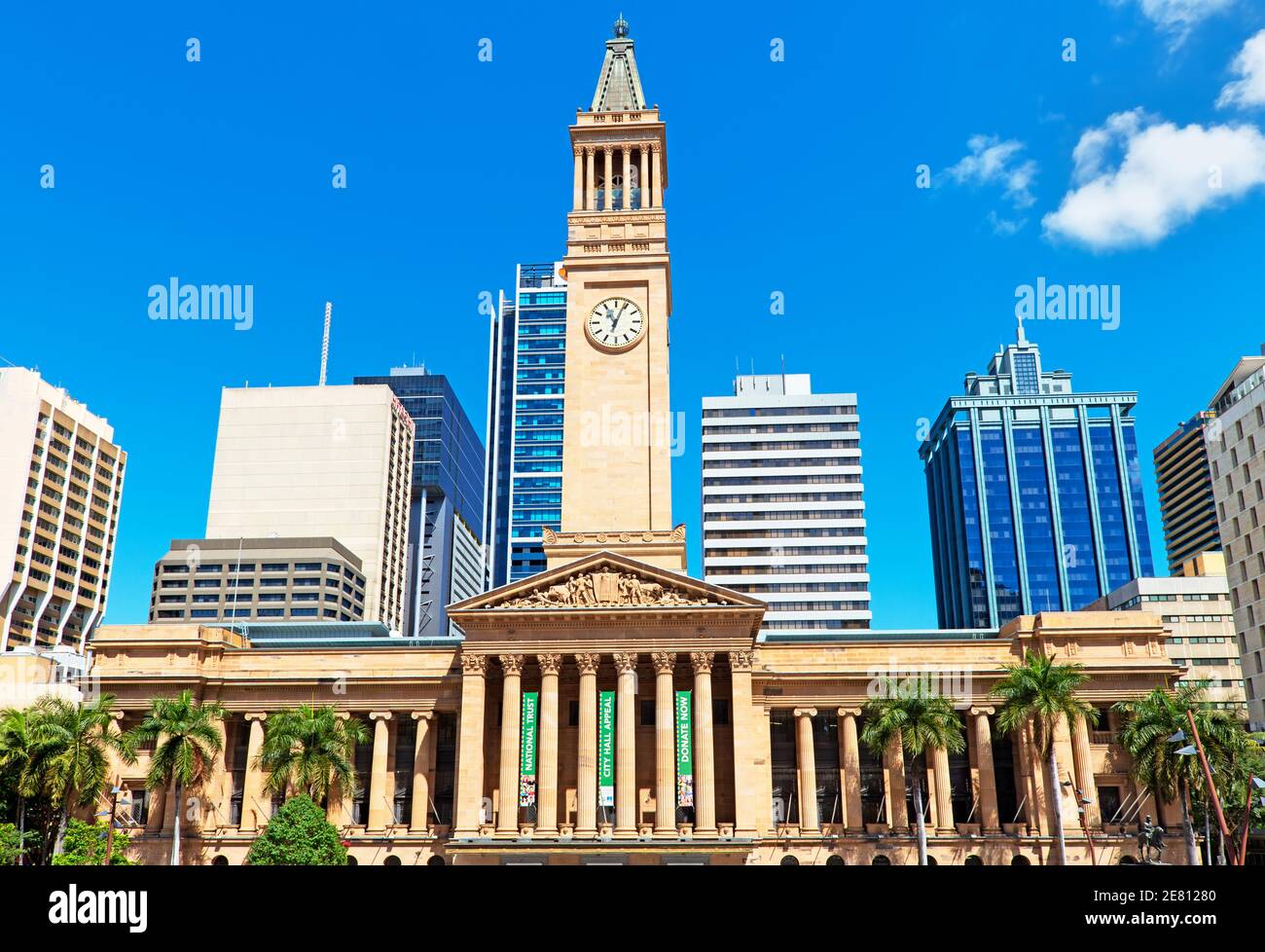 Municipio di Brisbane in King George Square, Brisbane, Queensland, Australia Foto Stock