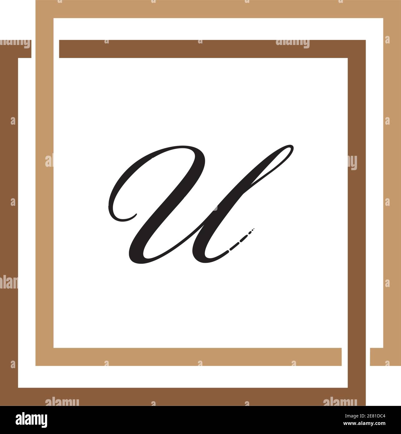 Lettera U modello di disegno del logo del vettore astratto di unità aziendale Design delle icone vettoriali del modello di logo della lettera u Illustrazione Vettoriale